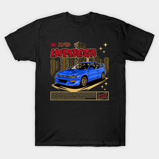 Impreza STI T-Shirt by WINdesign